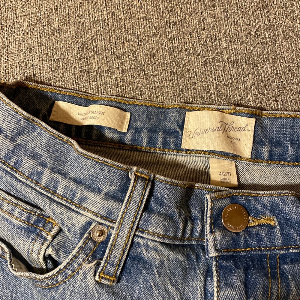 Vintage Straight crop